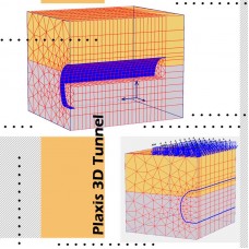 پروژه بهینه‌یابی طول گام حفاری در تونل سازی چندمرحله‌ای به کمک نرم افزار PLAXIS به همراه فیلم آموزشی PLAXIS