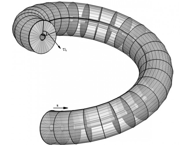 Torsion and curvature effects on fluid flow in a helical annulus