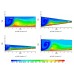 Laminar forced convection of a confined slot impinging jet in a converging channel
