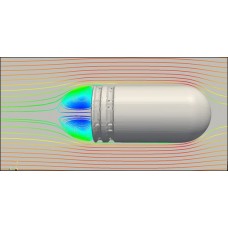 پروژه مدل‌ سازی جریان هوای گذرنده بر روی گلوله با استفاده از نرم افزار OpenFOAM