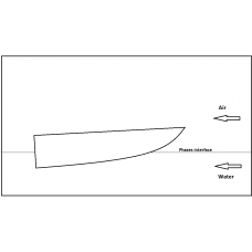 پروژه مدل‌سازی سه‌بعدی VOF جریان دوفاز در زیر یک قایق با استفاده از نرم افزار FLUENT 