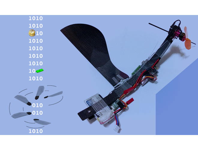 پروژه طراحی کنترلر بهینه بر اساس روش LQR برای سامانه هوايی خودمختار تک‫بال‬ به کمک بهينه سازی تجمعی حرکت پرندگان با استفاده از نرم افزار MATLAB 